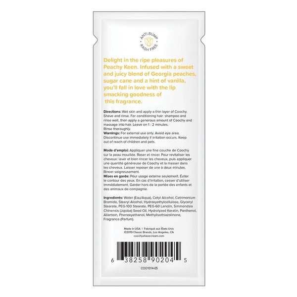 Shave CreamPeachy Keen 0.5 fl oz | 15mL - FOIL