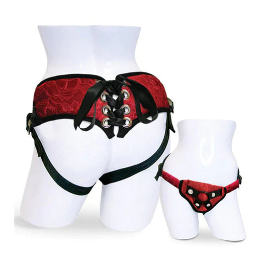 Sportsheets Red Lace Corsette Harness