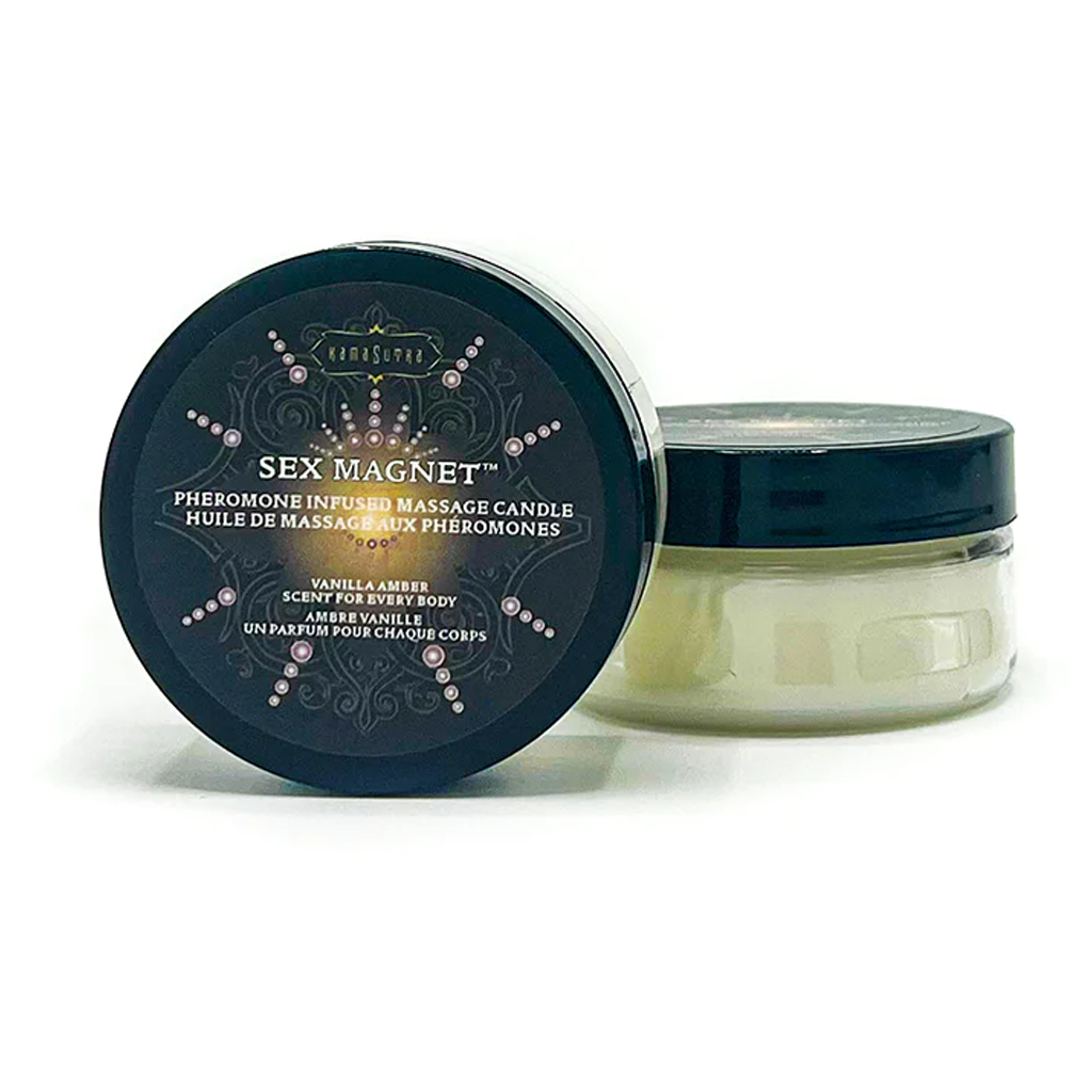 SEX MAGNET Pheromone Massage Candle Vanilla Amber 1.7 oz / 48g
