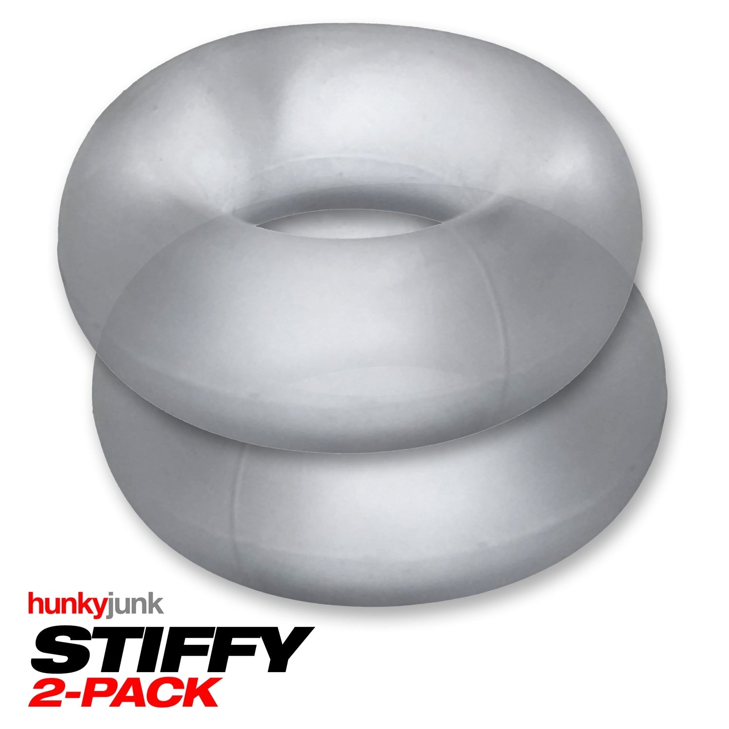 STIFFY 2-pack bulge cockrings - CLEAR ICE